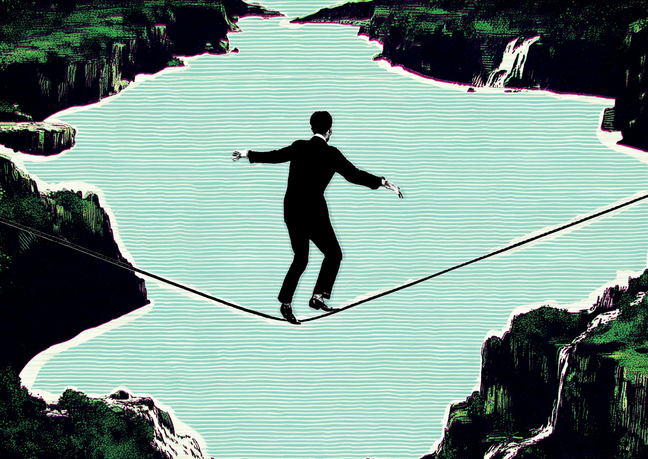 O'Connell out on the tightrope